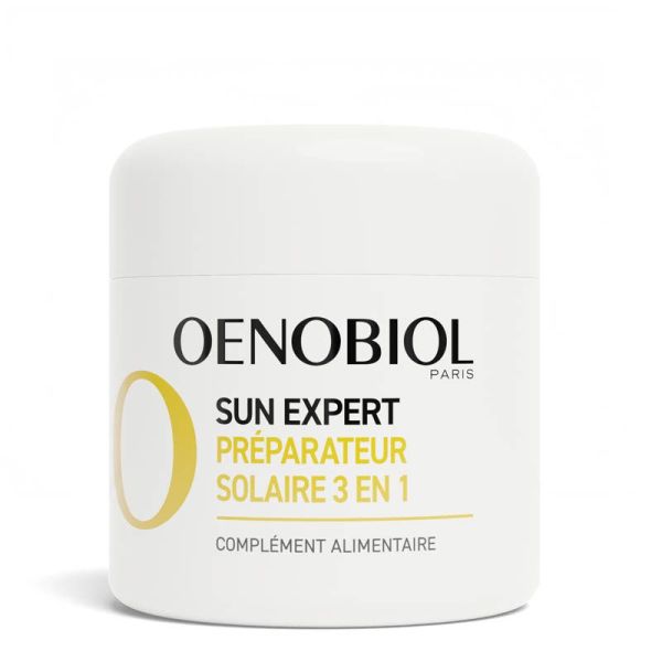 Oenobiol Sun Expert Préparateur Solaire 3 en 1 Triple action - 2x30 capsules - Protection, hâle et anti-âge