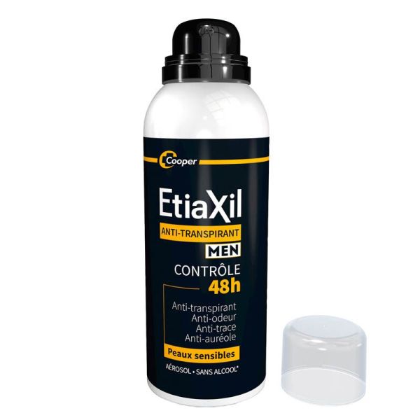 Etiaxil Men Anti-Transpirant Contrôle 48h Aérosol - Lot de 2 x 150ml