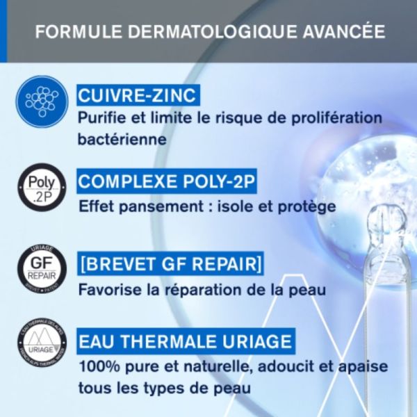 Uriage Bariéderm-Cica Crème SPF 50+ - 40 ml - Répare, isole et protège des UV