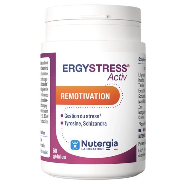 Nutergia Ergystress Activ 60 gélules – Motivation et résistance au stress