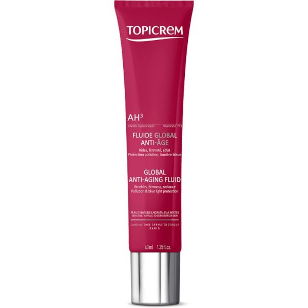 Topicrem AH3 Fluide Global Anti-Âge 40ml – Rides, fermeté et éclat
