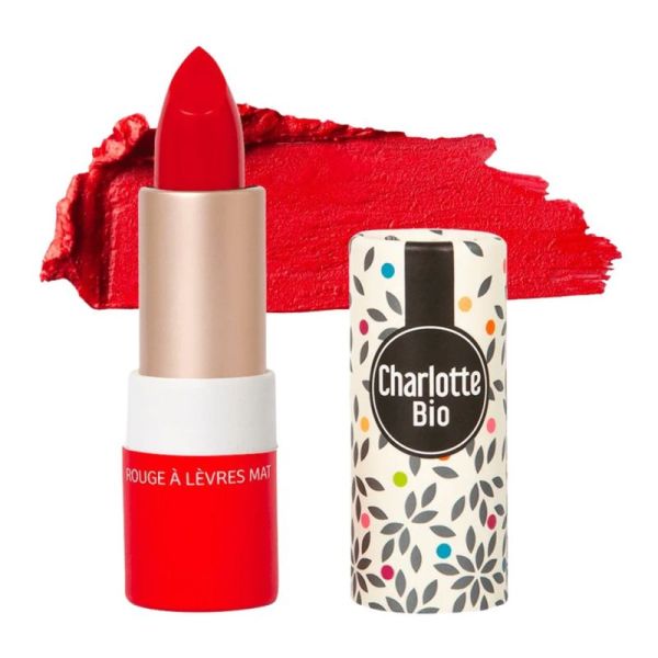 Charlotte Bio Stick Rouge à Lèvres Mat Couleur Intense & Fini Mat - 3.5g