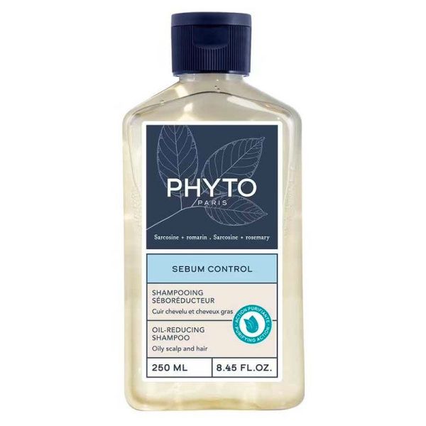 Phyto Shampooing Sebum-Control Séboréducteur - Régule la Production de Sébum - 250ml