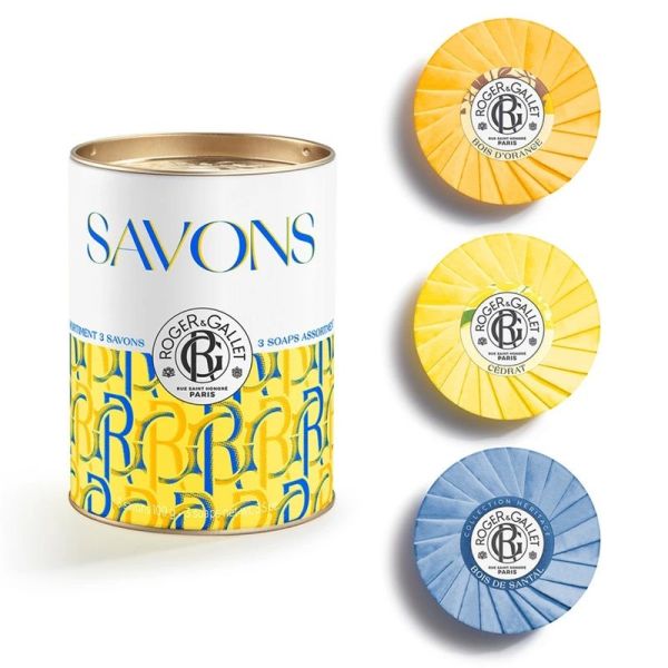 Roger & Gallet Boîte Savons Bienfaisants Fresh Wood - 3 x 100g