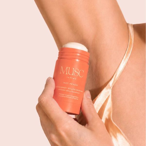 Musc Intime Hot Peach Déodorant Solide Parfumé Organique 50g – Fraîcheur et protection