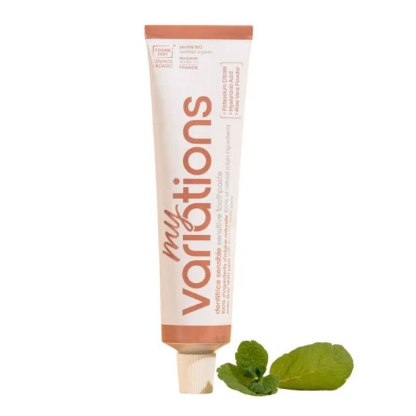 MyVariations Dentifrice Sensible Bio Goût Menthe Sensibilité Dentaire & Ginvivale - 75ml