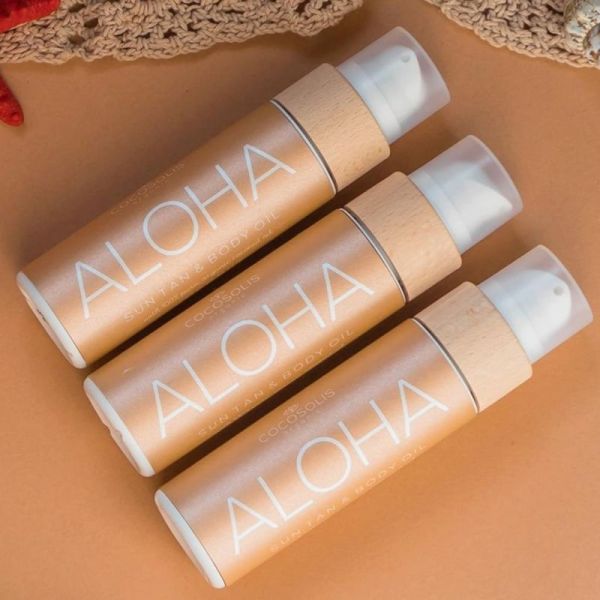 Cocosolis Aloha Suntan & Body Oil 110 ml – bronzage rapide et intense Noix de coco