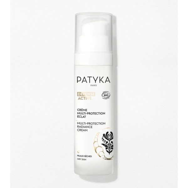 Patyka Défense Active Crème Multi-Protection Éclat Peaux Sèches Bio 50ml