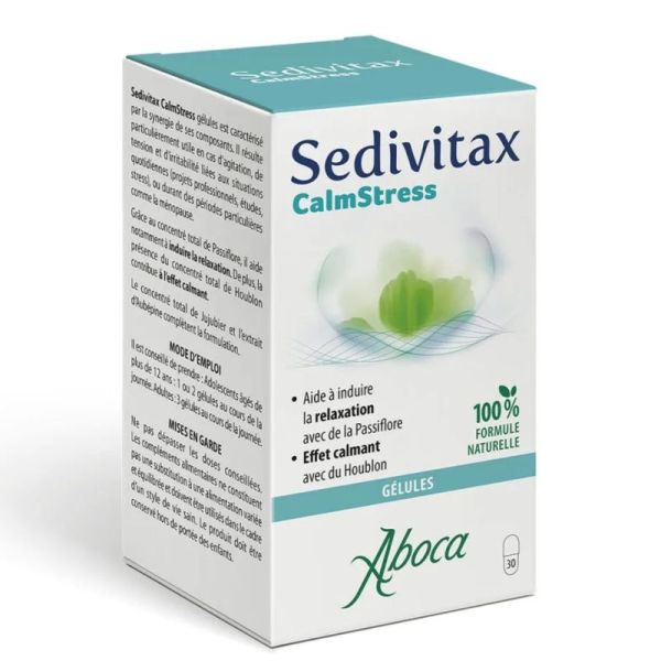 Aboca Sedivitax CalmStress Advanced Relaxation & Bien-Être Mental - 30 Gélules