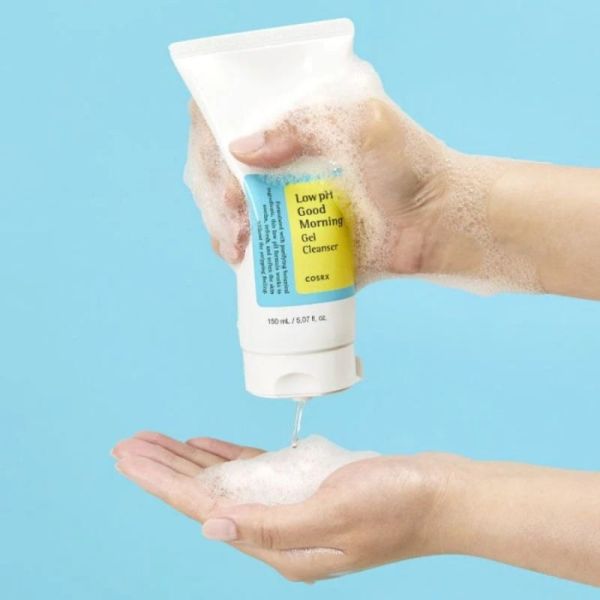 COSRX Low pH Good Morning Gel Cleanser 150ml - Gel nettoyant visage purifiant et régulateur de sébum