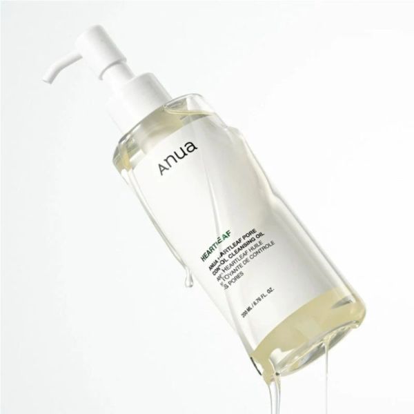 Anua Heartleaf Pore Control Cleansing Oil 200ml - Huile démaquillante purifiante et anti-imperfections