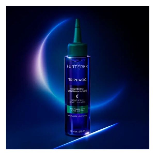 René Furterer Triphasic Sérum de Nuit Créateur de Densité 100 ml - Stimule la croissance et densifie la chevelure
