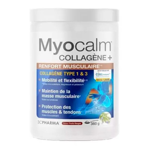 3C Pharma Myocalm Collagène + Renforcement Musculaire -  Maintient de la Masse Musculaire - 360 g