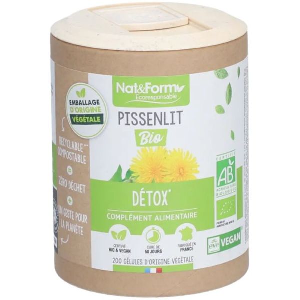 Nat&Form Pissenlit Bio - Détox, drainage et soutien digestif