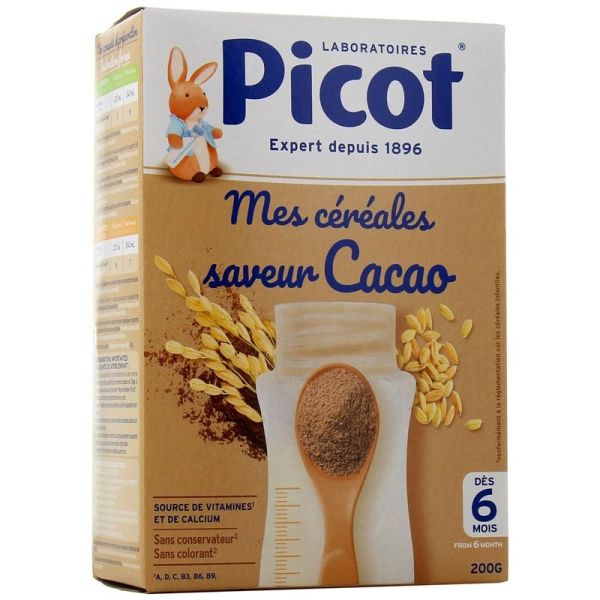 Picot Mes Céréales Saveur Cacao Dès 6 mois - 200g