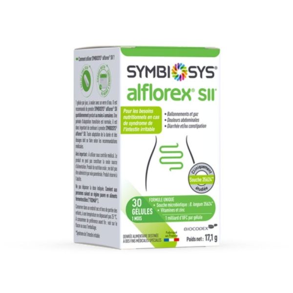 Symbiosys Alflorex SII 30 gélules – confort intestinal et syndrome de l’intestin irritable