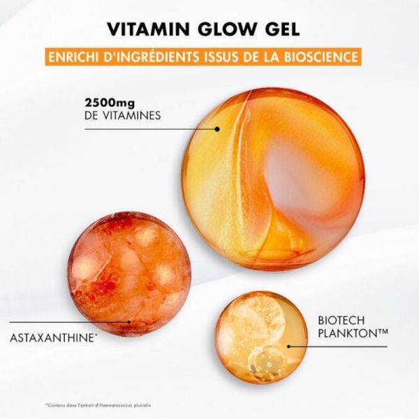 Biotherm Aquasource Vitamin Glow Gel - 30 ml - Hydratation intense et éclat du teint