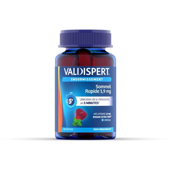 Valdispert Sommeil Rapide 1,9 mg - 60 Gummies - Endormissement rapide