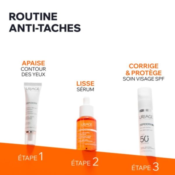 Uriage Depiderm Soin Anti-Taches SPF50+ 30 ml - Prévient et protège contre les taches