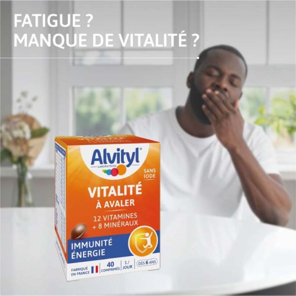 Alvityl Vitalité - 40 Comprimés à Avaler