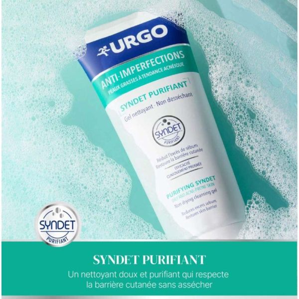 Urgo Anti-Imperfections Syndet Purifiant Gel Nettoyant 200ml – Pureté et douceur