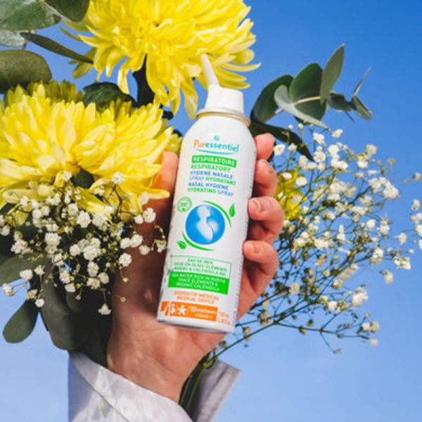 Puressentiel Respiratoire Hygiène Nasale Spray Hydratant au Calendula Bio 100 ml – Nettoie, hydrate et libère le nez sec ou irrité