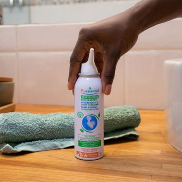 Puressentiel Respiratoire Hygiène Nasale Spray Hydratant au Calendula Bio 100 ml – Nettoie, hydrate et libère le nez sec ou irrité