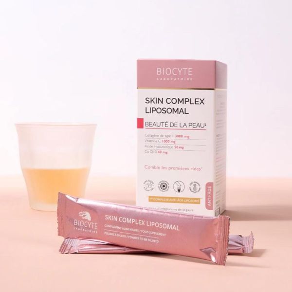 Biocyte Skin Complex Liposomal : Beauté de la Peau - Complexe Anti-Âge Liposomé - 14 Sticks