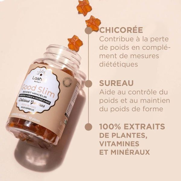 Lashilé Beauty Good Slim Boost Minceur Perte de Poids - Aide à Perdre du Poids - 60 Gummies