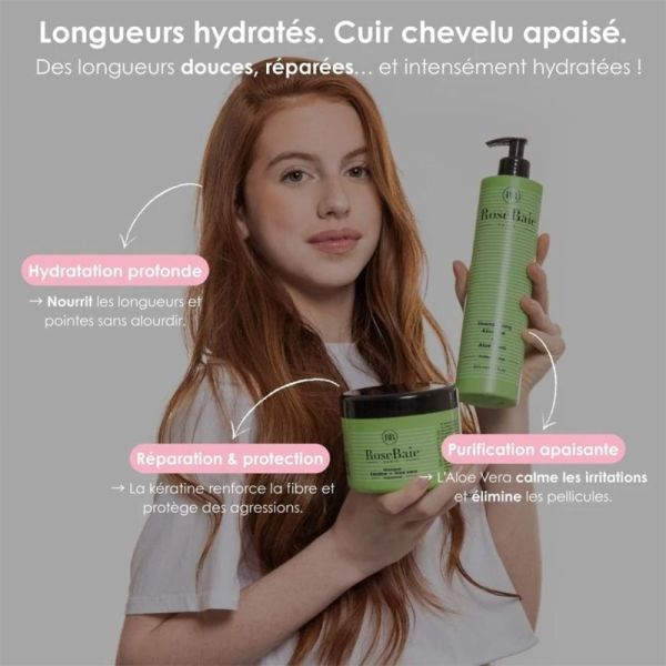 RoseBaie Sérum Cristal Kératine et Aloe Vera 100ml – Purification et hydratation