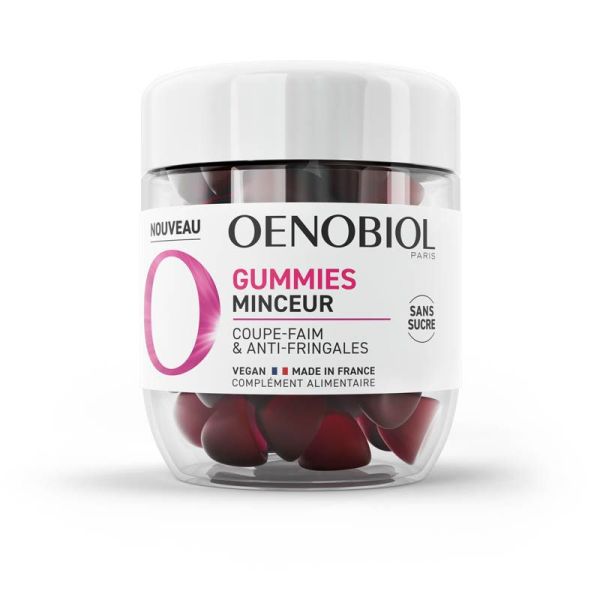 Oenobiol Gummies Minceur - 60 Gommes - Aide à la perte de poids et au métabolisme des graisses