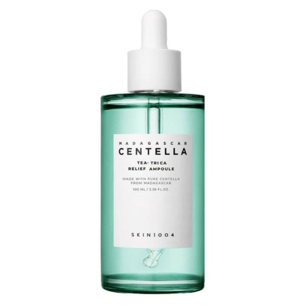 SKIN1004 Madagascar Centella Tea-Trica Relief Ampoule 100ml - Sérum apaisant et régulateur de sébum pour peaux acnéiques