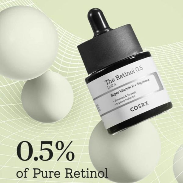 COSRX The Retinol 0.5 Oil 26ml - Huile de nuit anti-âge au rétinol pur