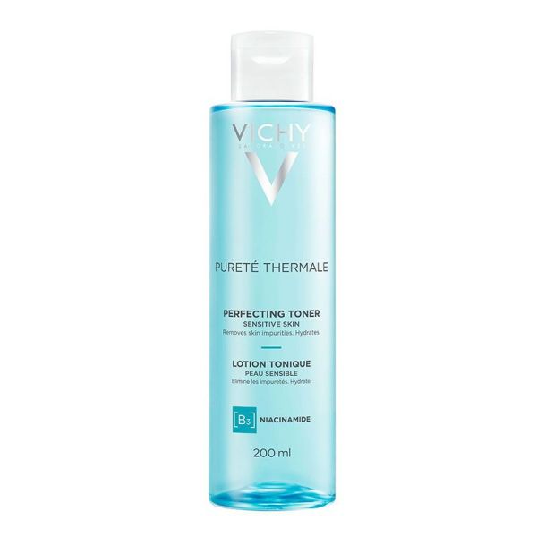 Vichy Pureté Thermale Lotion Tonique Perfectrice - 200 ml - Peaux Sensibles