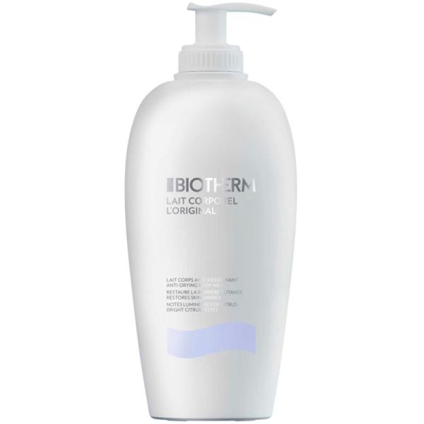 Biotherm Lait Corporel L'Original Lait Corps Anti-Desséchant - 400 ml - Hydrate, adoucit et restaure l’élasticité de la peau