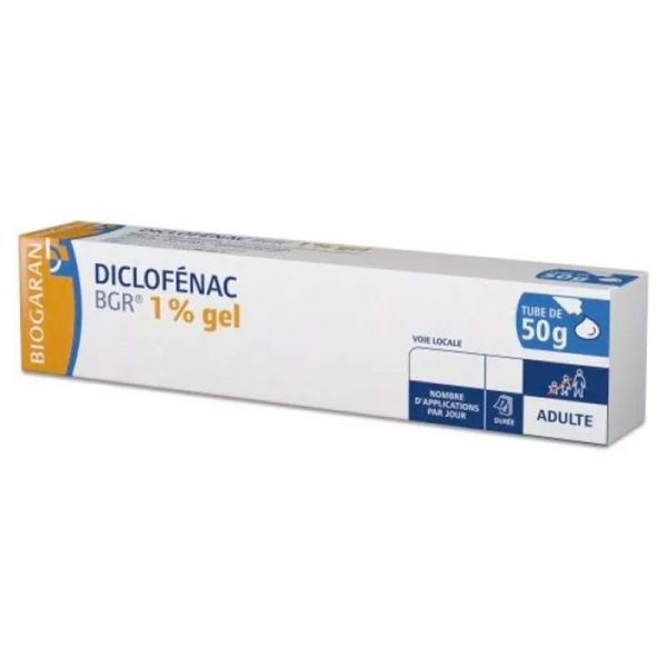 Diclofenac 1% Gel - Douleur & Traumatisme Bénin - Tube 50g