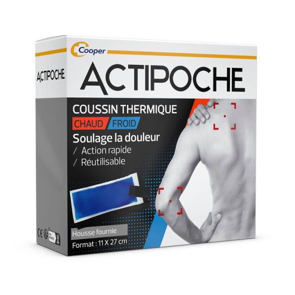 Cooper Actipoche Chaud/Froid coussin thermique 11 x 27 cm