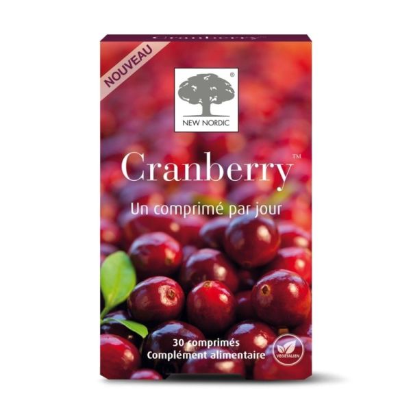 New Nordic Cranberry 30 comprimés - Confort urinaire et bien-être au quotidien