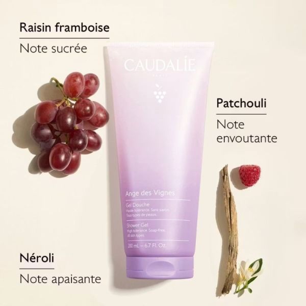 Caudalie Gel Douche Ange des Vignes 200 ml - Douceur et parfum envoûtant