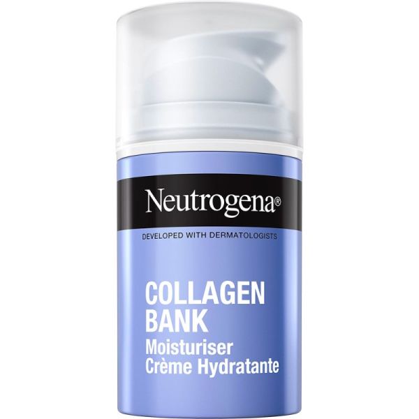 Neutrogena Collagen Bank Crème Hydratante Anti-âge - 50ml - Préserve le collagène et repulpe la peau