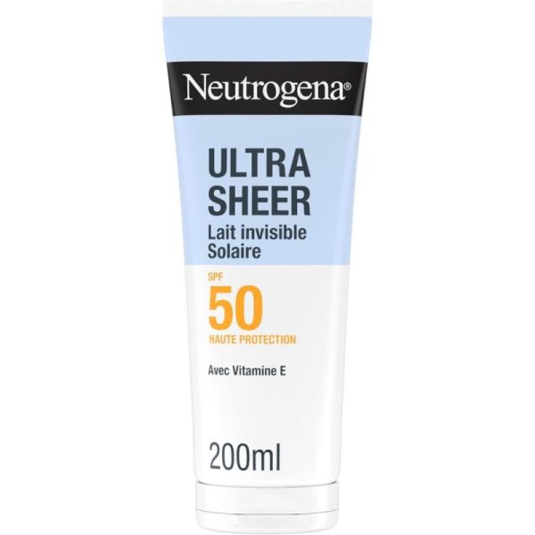 Neutrogena Ultra Sheer Lait Solaire Invisible SPF0 Visage & Corps - 200ml