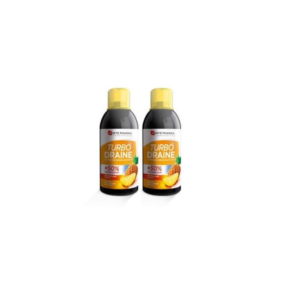 Forté Pharma Turbodraine Ananas Lot de 2 x 500ml