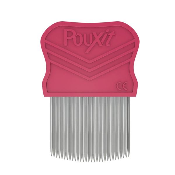Pouxit Peigne Anti-Poux et Lentes en Acier Inoxydable - 1 peigne - Élimination manuelle précise et immédiate