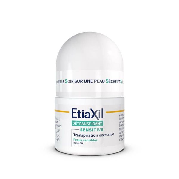 Etiaxil Détranspirant Peaux Sensibles Roll-On 15ml - Transpiration excessive des aisselles