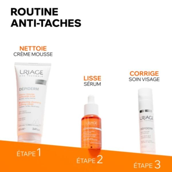 Uriage Depiderm Sérum Anti-Taches Booster Éclat 30 ml - Unifie, lisse et illumine la peau
