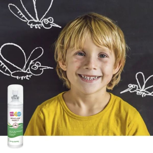 Pediakid Bouclier Insect Spray 100ml – Répulsif moustiques et tiques haute tolérance