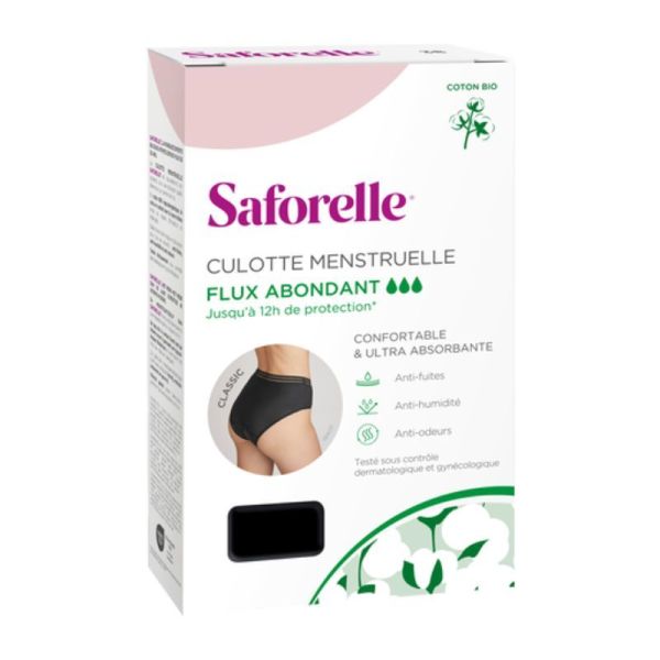 Saforelle Culotte Menstruelle Classic Ultra-Absorbante Flux Abondant - Taille 42