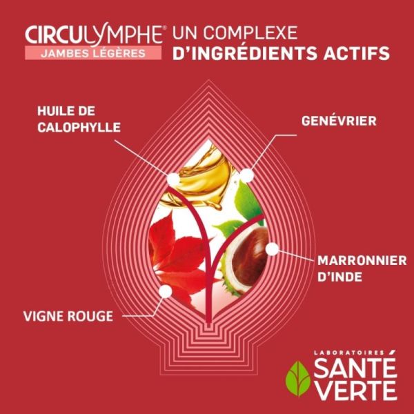 Santé Verte Circulymphe Huile Bi-Phase 100 ml - Jambes légères et hydratation intense