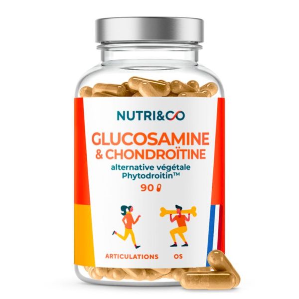 Nutri&Co Glucosamine & Chondroïtine - 90 gélules - Soutien articulaire et confort des mouvements
