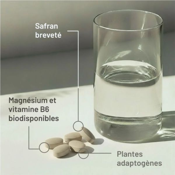 Valbiotis Plus® Sérénité Stress, Irritabilité & Fatigue Émotionnelle - 60 Comprimés